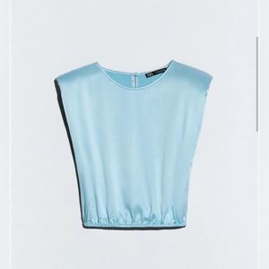 Zara satin effect shoulder pad